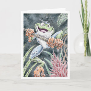 Birthday Tree Frog Card