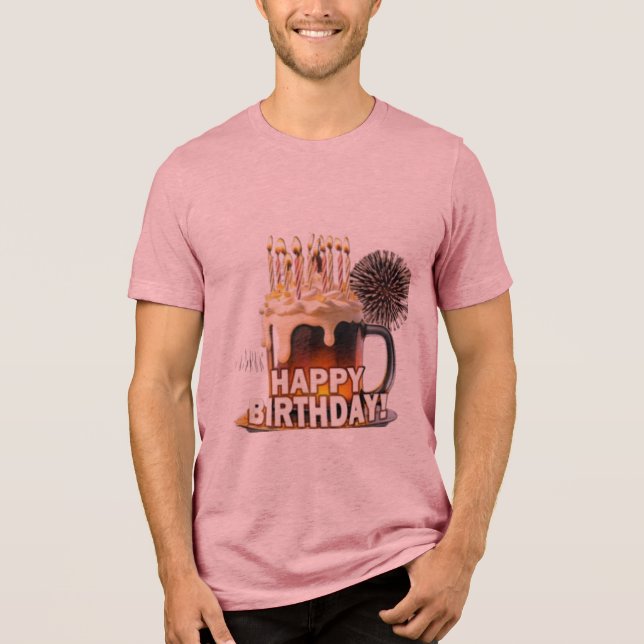 Birthday  Tri-Blend shirt (Front)