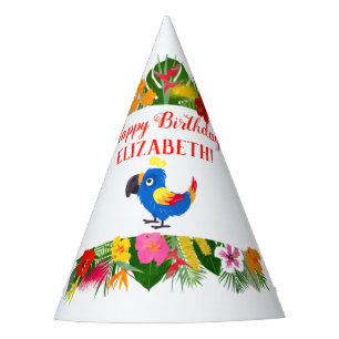 Birthday Tropical Parrot Party Hat