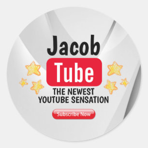 Birthday Tube Party Stickers