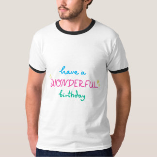 Birthday Typography Sayings T-Shirt