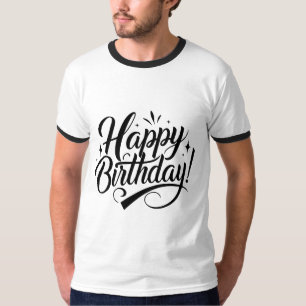 Birthday Typography Sayings T-Shirt