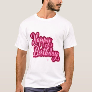 Birthday Typography Sayings T-Shirt