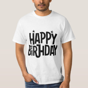 Birthday Typography Sayings T-Shirt