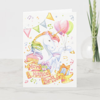 Birthday Unicorn Card