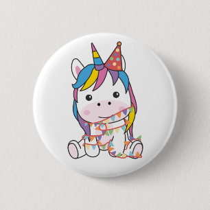 Birthday Unicorn For Kids A Birthday Button