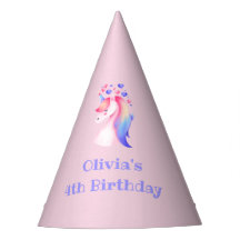 birthday unicorn party paper hat