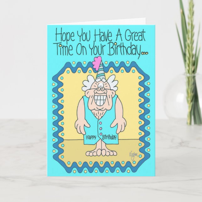 BIRTHDAY VEST Birthday Card (Front)
