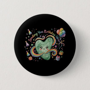 Birthday Vibes Cute Heart Rainbow 6 Cm Round Badge