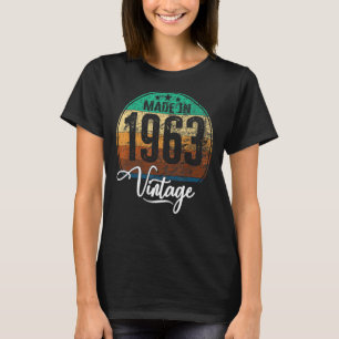 Birthday Vintage Birthday Year 1963 Birthday Birth T-Shirt