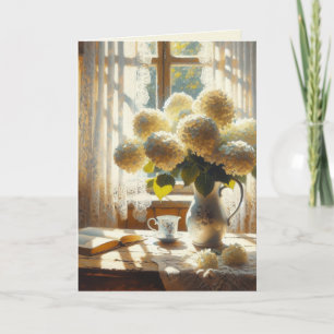 Birthday Vintage Hydrangea Bouquet Card