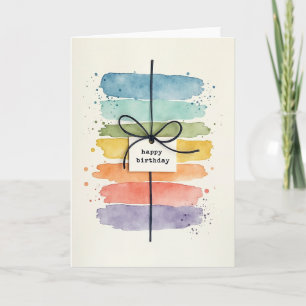 Birthday Watercolor Card