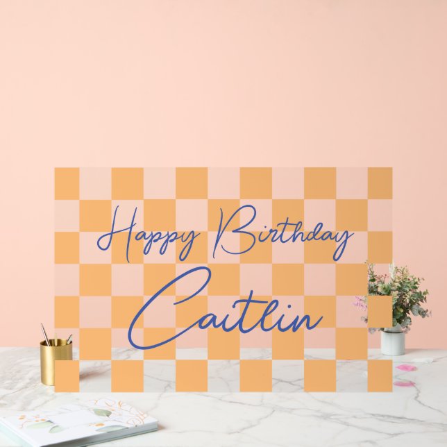 Birthday welcome  acrylic sign (Wedding)