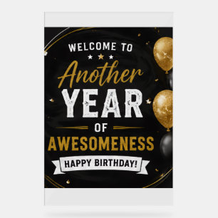 Birthday Welcome Sign Board Another Year board