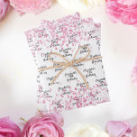 Birthday white blush pink glitter name wrapping paper sheet<br><div class="desc">A white background decorated with blush pink coloured faux glitter dust. Personalise and add a name and age.  A modern hand lettered style script.</div>