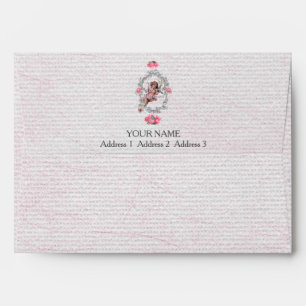 Birthday - White Linen - Envelope
