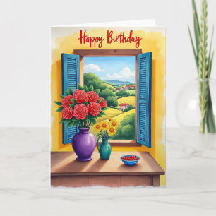Birthday Window View Card