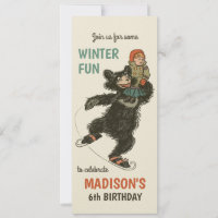 Birthday Winter fun Denslow's Three Bears CC1244