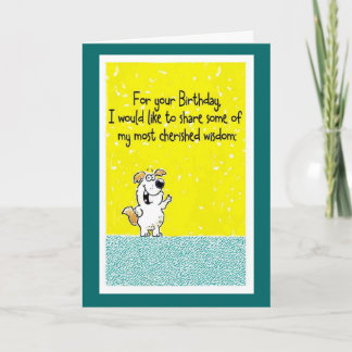 Birthday Wisdom Card