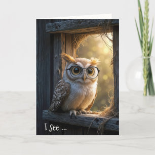 Birthday Wise Old Owl  Card
