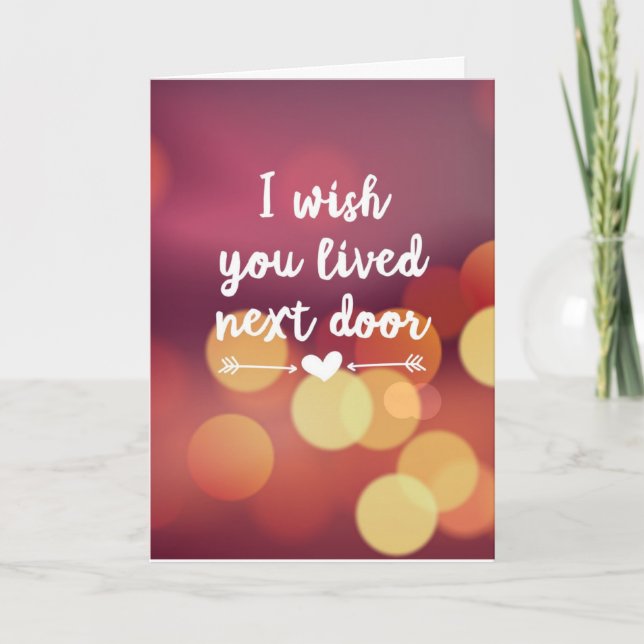 *BIRTHDAY WISHES* ACROSS THE MILES CARD (Front)