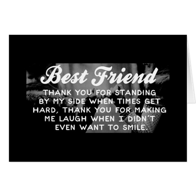 "BIRTHDAY WISHES" AND "THANKS" TO MY BEST "FRIEND" (Front Horizontal)