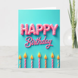 Birthday Wishes Candle Card