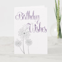 Birthday Wishes Dandelion