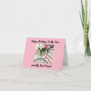*BIRTHDAY* WISHES FOR MY *TWIN SISTER* CARD