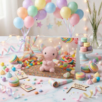 Birthday Wishes from a Crocheted Axolotl
