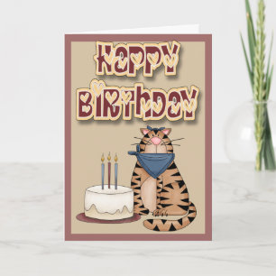 Birthday Wishes From The Cat Card
