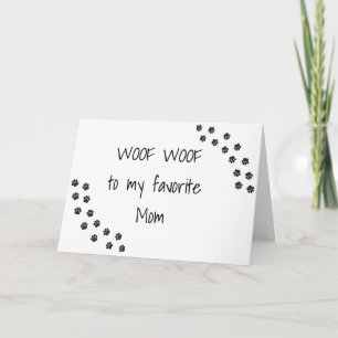 BIRTHDAY WISHES **FROM YOUR DOG** DOG MOM CARD