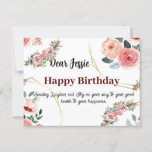 Birthday wishes  postcard