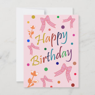 Birthday wishes postcard