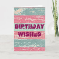 Birthday Wishes Rustic Fence