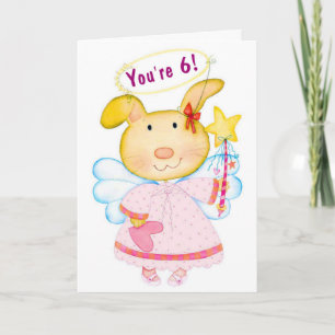Birthday Wishes To 6 Years Old Girl Card