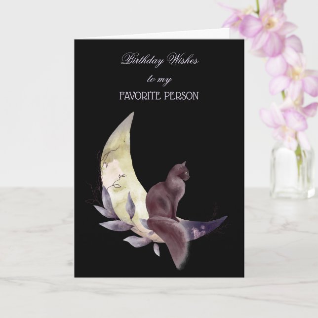 Birthday Wishes To My Favourite Person Card (Orchid)