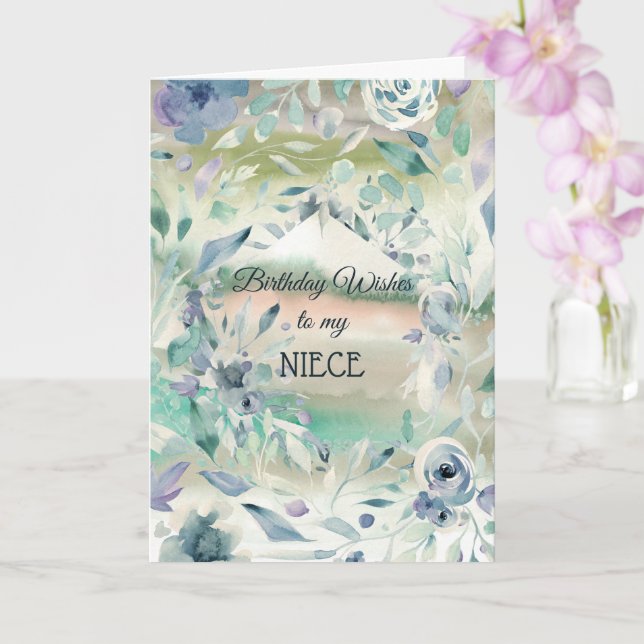 Birthday Wishes To My Niece Card (Orchid)