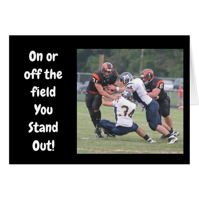 BIRTHDAY WISHES TO OUR FAV FOOTBALL PLAYER (Front Horizontal)