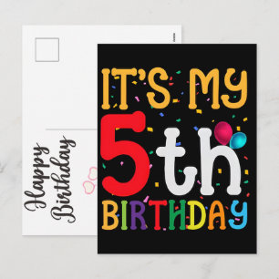 Birthday Woman Girl Kids Family Celebration Holiday Postcard