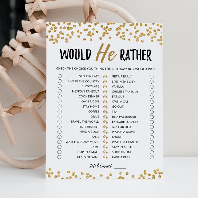 Birthday Would He Rather editable game Card (Creator Uploaded)