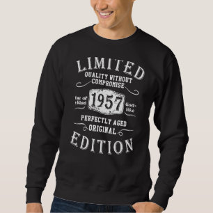 Birthday Year 1957 Used Grunge Vintage 1 Sweatshirt
