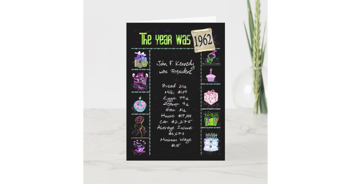 birthday-year-1962-fun-trivia-facts-card-zazzle-co-uk