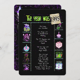 Birthday Year 1995 Invitation