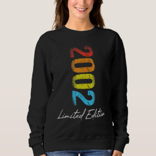 Birthday Year 2002 Used Grunge Vintage Sweatshirt
