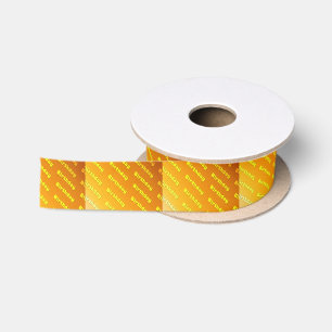 Birthday (yellow) satin ribbon