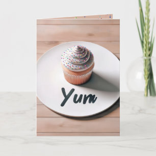 Birthday Yum Cupcake Card