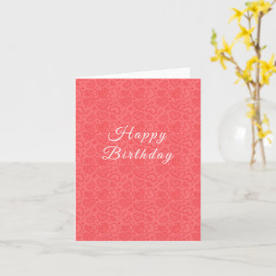 BirthdayCard with Hearts - Romantic Card