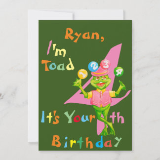 BirthdayPersonalizedGreetingcardfora four yearold. Thank You Card
