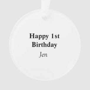 birthdays add your name text image editable invita ornament